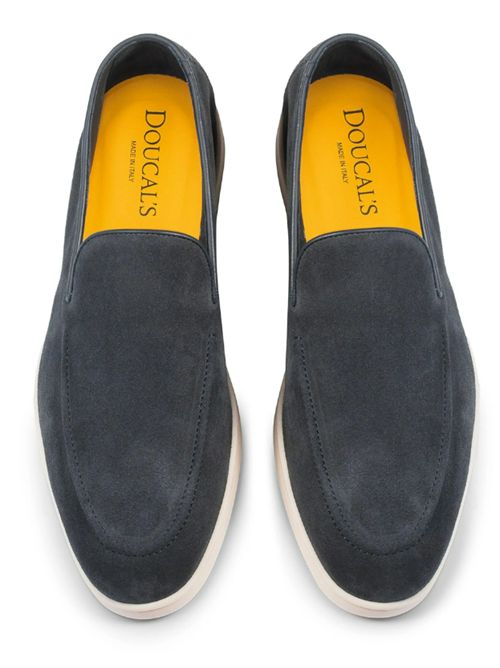 SUEDE LOAFERS DOUCALS | DU3413NWMAUY009GB15VISONE NOTTE/F.DO GLASSA
